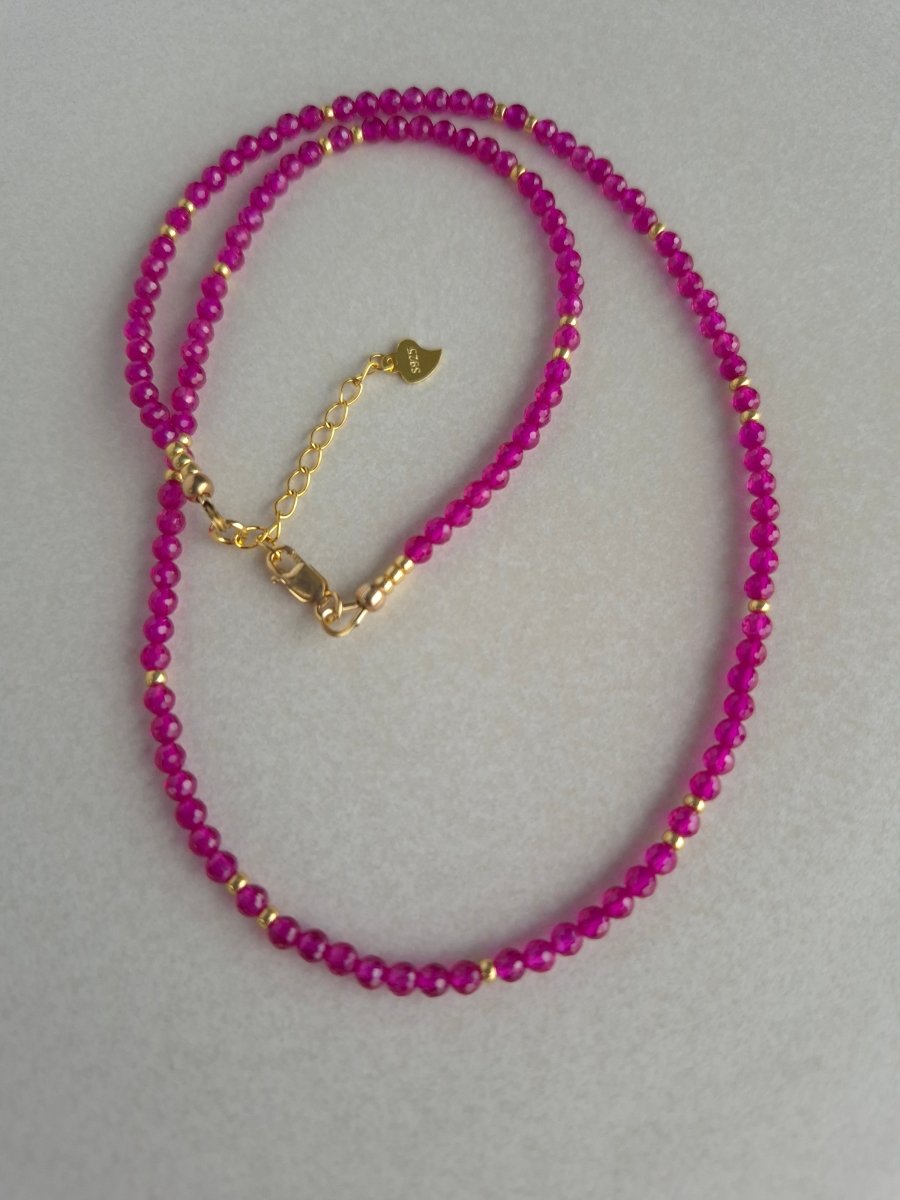 Rubinen "Edler Edelstein" Halskette - Emmari Schmuck