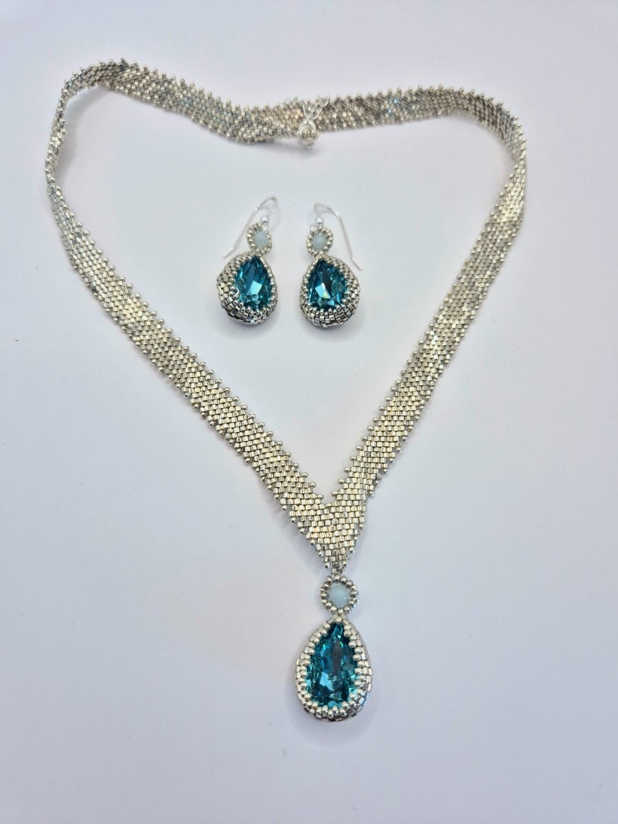 schimmernde Tropfen Set - Emmari Schmuck